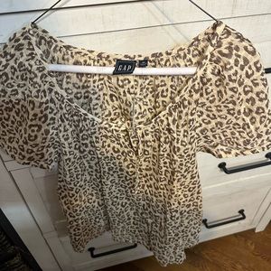 Gap shirt sleeve blouse,  brand new